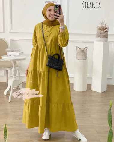 JESLA FASHION KIRANIA DRESS BL KATUN RAYON BAJU GAMIS RAYON TERBARU MAXY DRESS CASUAL BAJU WANITA TE