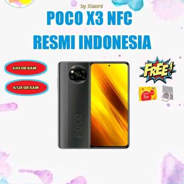 XIAOMI POCO X3 NFC (6/64GB & 8/128GB) GARANSI RESMI XIAOMI INDONESIA 8/128 hitam