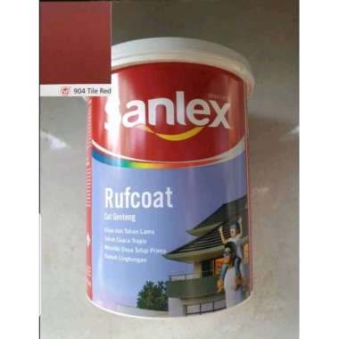 cat genteng roof paint rufcoat roof coating cat sanlex warna tile red