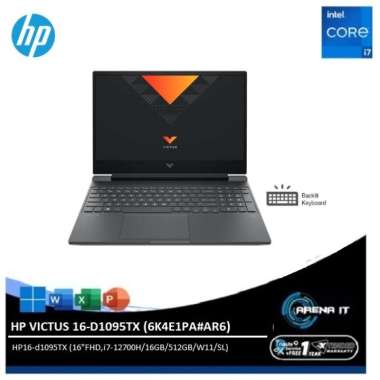 HP VICTUS 16-D1095TX (16"FHD,i7-12700H/16GB/512GB/W11/SL)