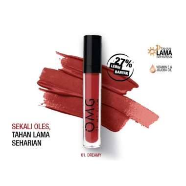 OMG Oh My Glam Matte Kiss Lip Cream 3.5g 01 Dreamy