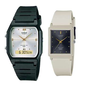 JAM TANGAN COUPLE ORIGINAL CASIO AW 48HE 7A WITH CASIO MQ 38UC 8ADF JAM COUPLE ORIGINAL CASIO AW-48H