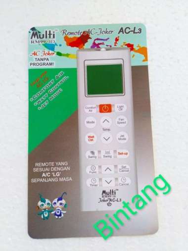 Remote remot ac LG joker