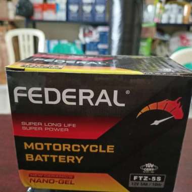 Aki Beat/ Federal GTZ5S MF Nano Gel/ 12V5Ah Aki Mio SupraX125 Revo