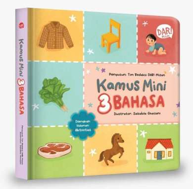 Mizan Buku Anak Kamus Mini 3 Bahasa (Boardbook)