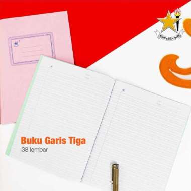 Buku Garis Tiga Bintang Obor Isi 10 Buku
