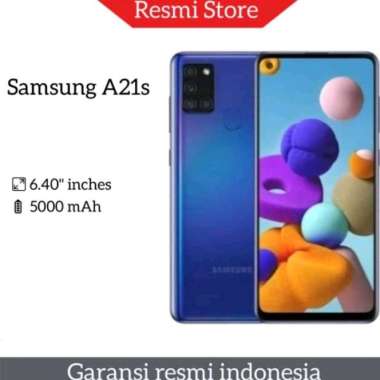 SAMSUNG GALAXY a21s 6/128 GB biru garansi resmi