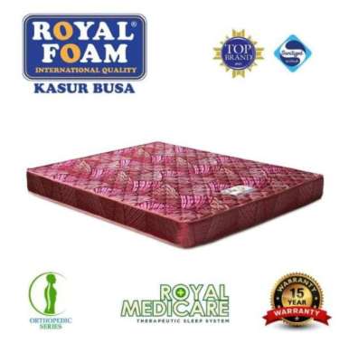 Royal Foam Royal Medicare KASUR BUSA TEBAL GARANSI 15 TAHUN 180*200 Merah