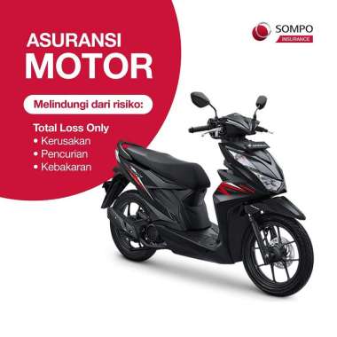 SOMPO Insurance for Honda New Beat Esp Fi Sporty Cbs Sepeda Motor [Vin 2020- Otr Jabodetabek] No Har