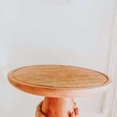 READY STOCK Wooden / Cake Stand / Tatakan Kue Kayu / Display Kayu / Rak Kue 30 CM