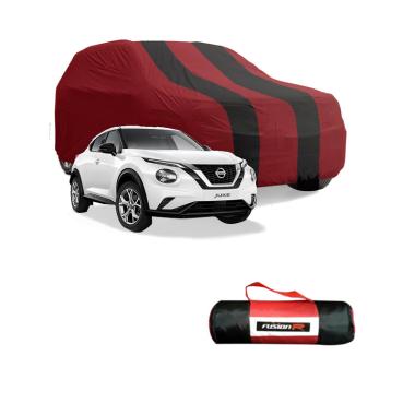 FUSION Premium Cover Mobil Waterproof  for Nissan Juke Merah List Hitam