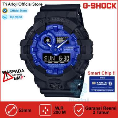 Casio G-Shock GA-700BP-1ADR Jam Tangan Pria Analog Digital Biru GA700