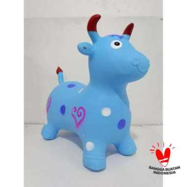 MAINAN ANAK SAPI KARET BUNYI ADA MUSIK - ANIMAL JUMPING MUSIK DAN LAMPU - mainan anak Kuda Kudaan Sa