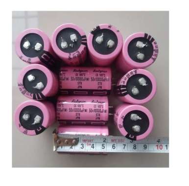 RUBYCON 50V SUPER PINK ELCO RUBYCON 10000uf 50 V 50V PINK SUPER PINK 10.000UF 10.000 UF