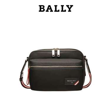 BALLY Fiji Techno Nylon Messenger Bag - Black