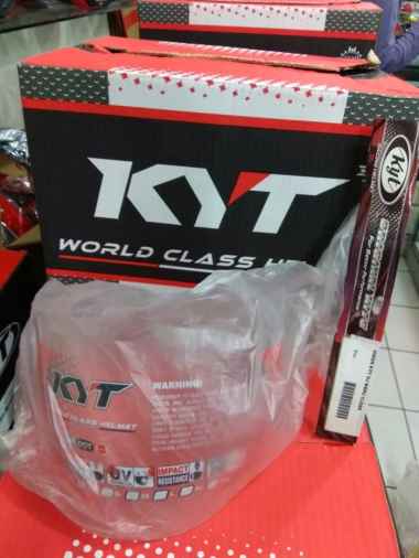 KYT DJ Maru Galaxy Ink Centro Visor Kaca Helm [Original] - CLEAR