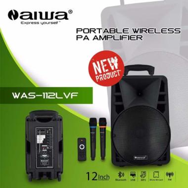 Aiwa 112LVF Portable Wireless Meeting Speaker [12 Inch] hitam