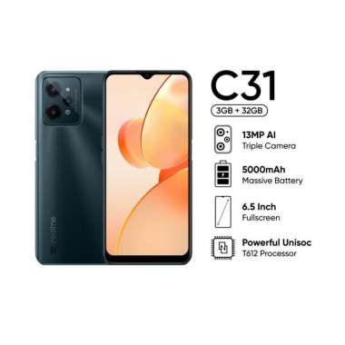 Realme C31 Ram 3 Rom 32GB HITAM