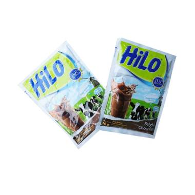 Promo Harga Hilo Belgian Chocolate Milk per 10 sachet 30 gr - Blibli