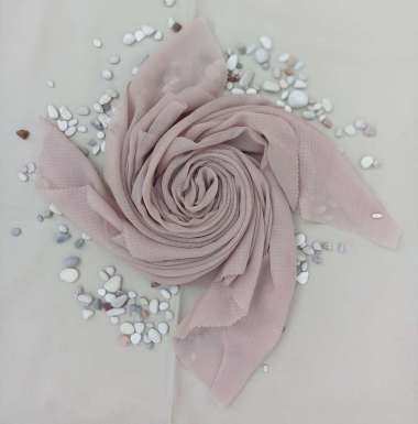 WAFFLE Hijab Jilbab Bahan Premium Laser Cut (Bonus Pouch ++) 17.Salem Tua