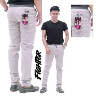 Celana Panjang Pria Celana Chinos RIP Panjang light grey 29