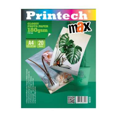 Kertas Foto / Photo Paper PRINTECH Glossy MAX A4 180gsm - 02028