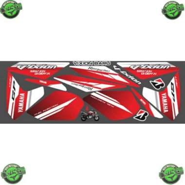 STRIPING STICKER STIKER DECAL DEKAL PLISIR LIST BODY MOTOR YAMAHA VIXION NEW 2014 VARIASI GARAVIS Me