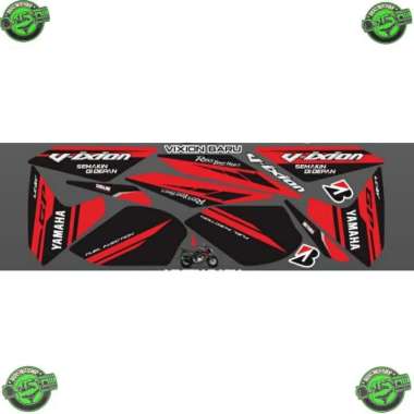 STRIPING STICKER STIKER DECAL DEKAL PLISIR LIST BODY MOTOR YAMAHA VIXION NEW 2014 VARIASI GARAVIS Me