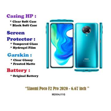 Xiaomi Poco F2 Pro 2020 - 6.67 inch - Case - Screen Protector - Battery - Dll Hydrogel