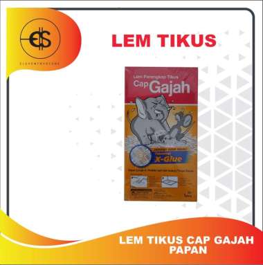 Lem Perangkap Tikus Papan Cap Gajah - Lem Gajah Papan Super Lengket - Perangkap Tikus - Lem Tikus Ca