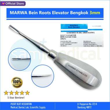 MARWA Bein Root Elevator Bengkok 3mm