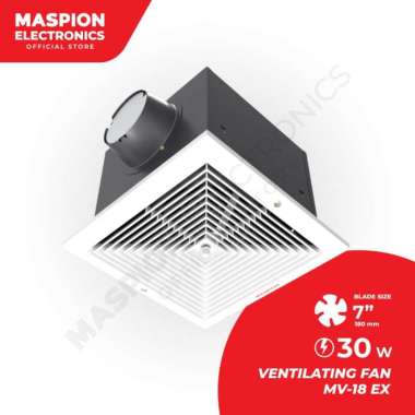 MASPION CEILING EXHAUST FAN PLAFON 7" MV-18EX MV 18 EX 2