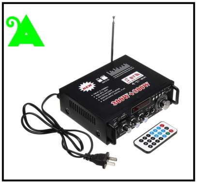 Audio Power Amplifier Hi-Fi Stereo Bluetooth EQ Karaoke Home Theater FM Radio 600W