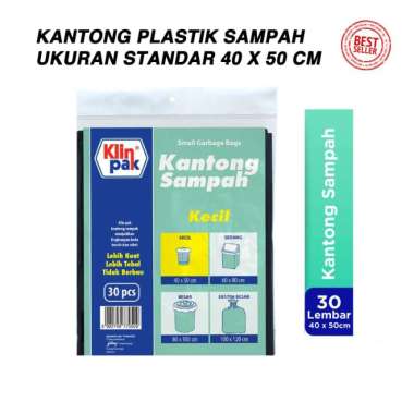 Kantong Plastik Sampah Kresek Keranjang Klinpak Tidak Berbau 40x50 cm