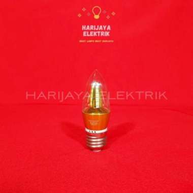HINOMARU LAMPU CANDLE LED 5 WATT E14 PUTIH BOHLAM LILIN GANTUNG HIAS