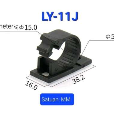 Klip Penjepit Pengikat Kabel Klem Kabel Tempel Tembok Clip Cable Clamp LY-11J