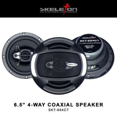 Skeleton Speaker Coaxial - 6.5 - SKT 654CT - Hitam TERBAIK Multicolor