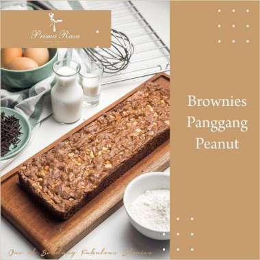 Prima Rasa - Brownies Panggang - Oleh Oleh Kue Bandung Kacang / Peanut