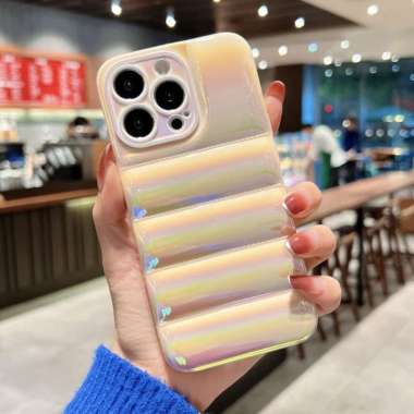 Case iPhone 13 Pro 13 Pro Max Down Jacket Style 3D Color Case 13 Pro White