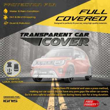 Body Cover Sarung Mobil Plastik IGNIS Tebal Anti Air WATERPROOF