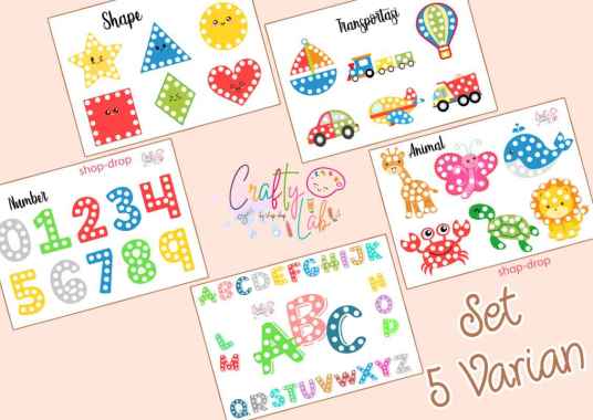 DIY Sticker Dot Activity - Crafty Lab - Mainan Edukasi Stiker Anak Bedug