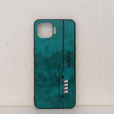CASE KULIT SLIM OPPO RENO 4F CASING KAIOUYUE DESAIN ORIGINAL Hijau