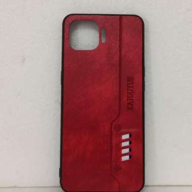 CASE KULIT SLIM OPPO RENO 4F CASING KAIOUYUE DESAIN ORIGINAL Merah