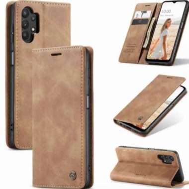 FLIP CASE CASEME SAMSUNG A32 5G FLIP CASE DOMPET KULIT ORIGINAL Hijau