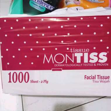 Montiss facial tissue 1000sheet 2ply tisu wajah 1000sheet