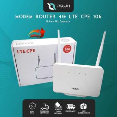 Modem Router Wifi 4G LTE CPE 106 Unlock All Operator- 300MBPS