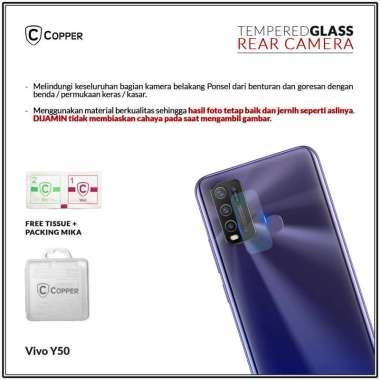 Vivo Y50 - Copper Tempered Glass Kamera