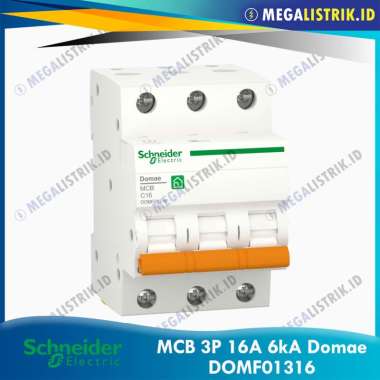 Schneider Domae MCB 3P 16A 6kA / MCB 3 Phase 16 Ampere DOMF01316