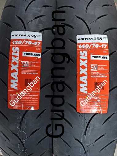 Paket Ban luar MAXXIS VICTRA 120 70 17 dan 140 70 17 Tubeless PRODUKSI TERBARU Motor Vixion Byson Mo