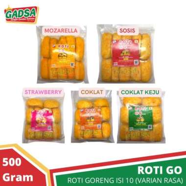 Roti Goreng Go isi 10 Coklat Coklat Keju Mozarella Sosis Strawberry Mozarella